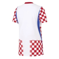 Camiseta Croacia Primera Equipación Replica Mundial 2026 para mujer mangas cortas